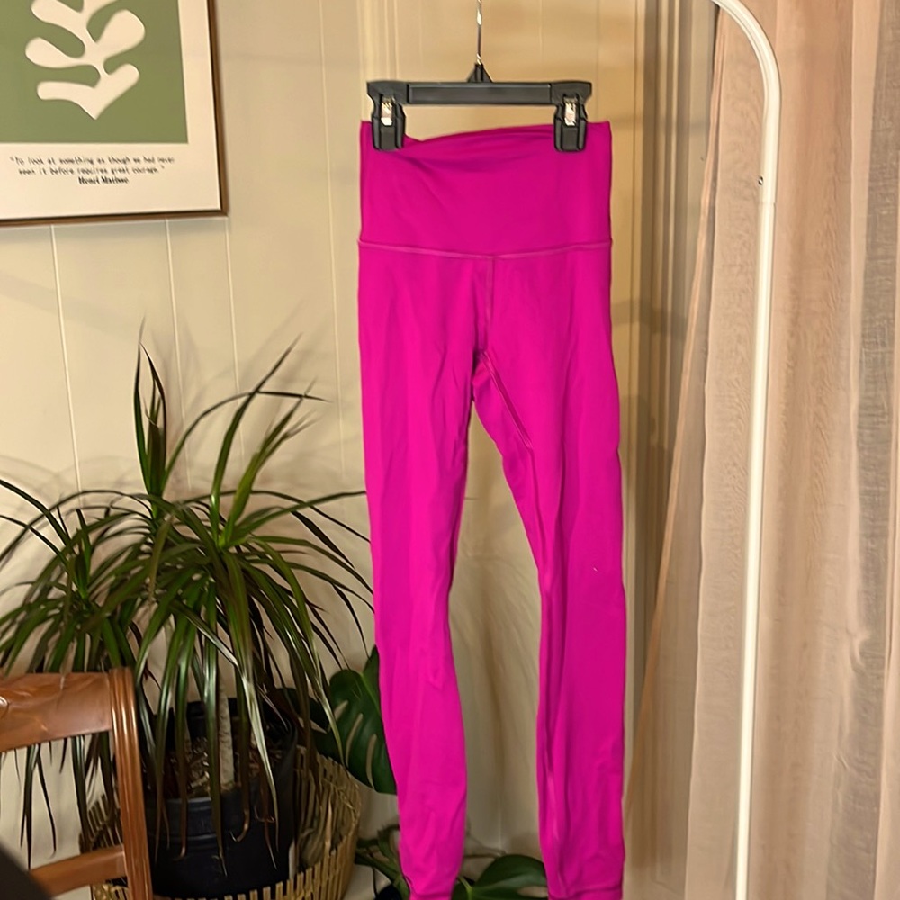 pink/purple lululemon leggings size 0